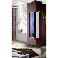 Vitrina Suspendata FLY Genarom AM 23 WS FY 21 Alb / Negru Lucios